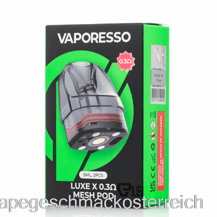Vaporesso Luxe X Ersatzpods 0,3 Ohm Luxe X Pods Vape Geschmack
